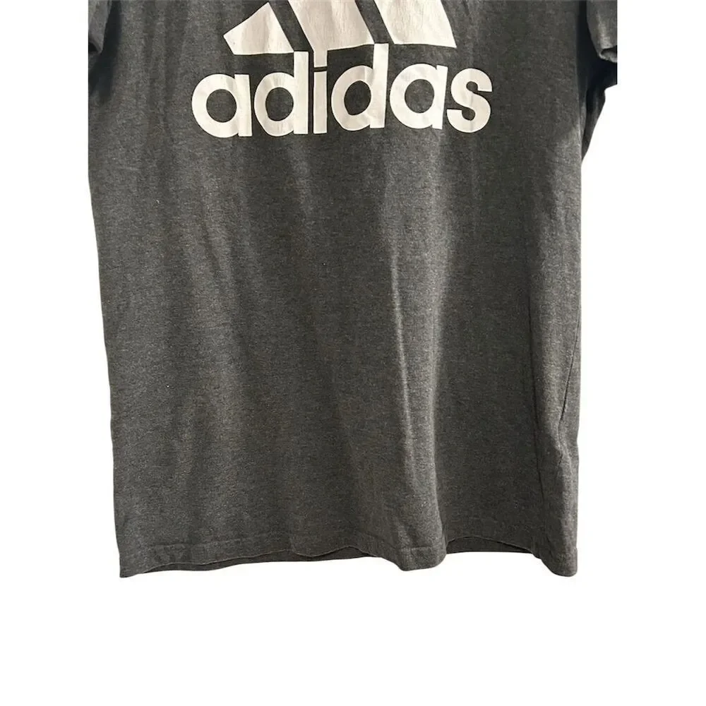 Adidas‎ Men's Graphic Tee Gray Short Sleeve Crew Neck Size L
